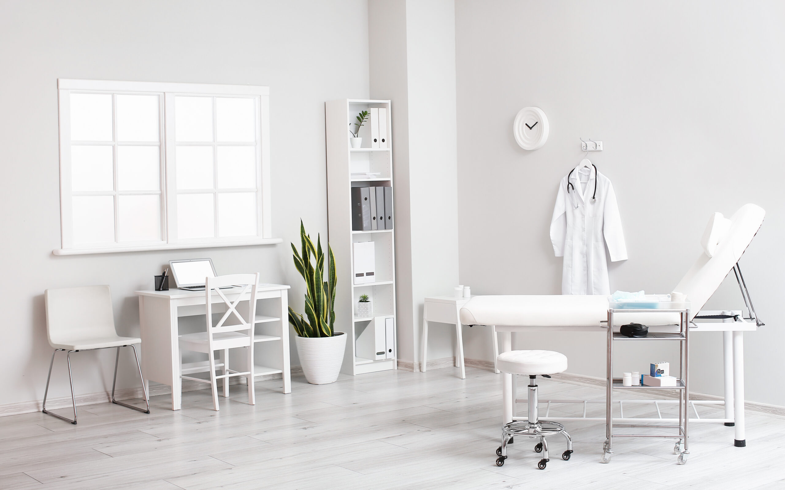 Interior of modern doctor's office in clinic